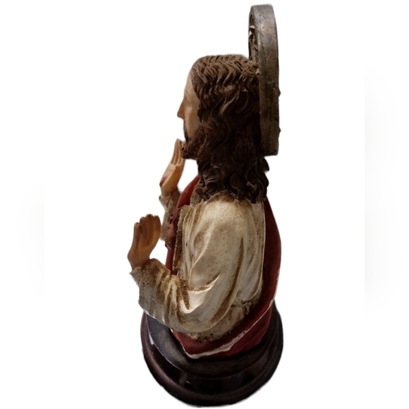 Sacred Heart Of Jesus Vintage Figurine‎ - Picture 5 of 11